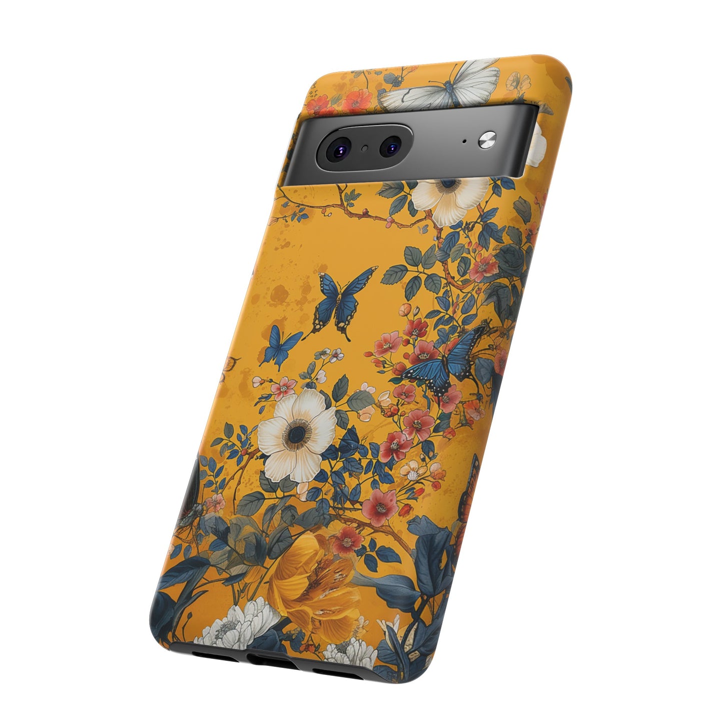 Yellow Floral Tough Phone Case