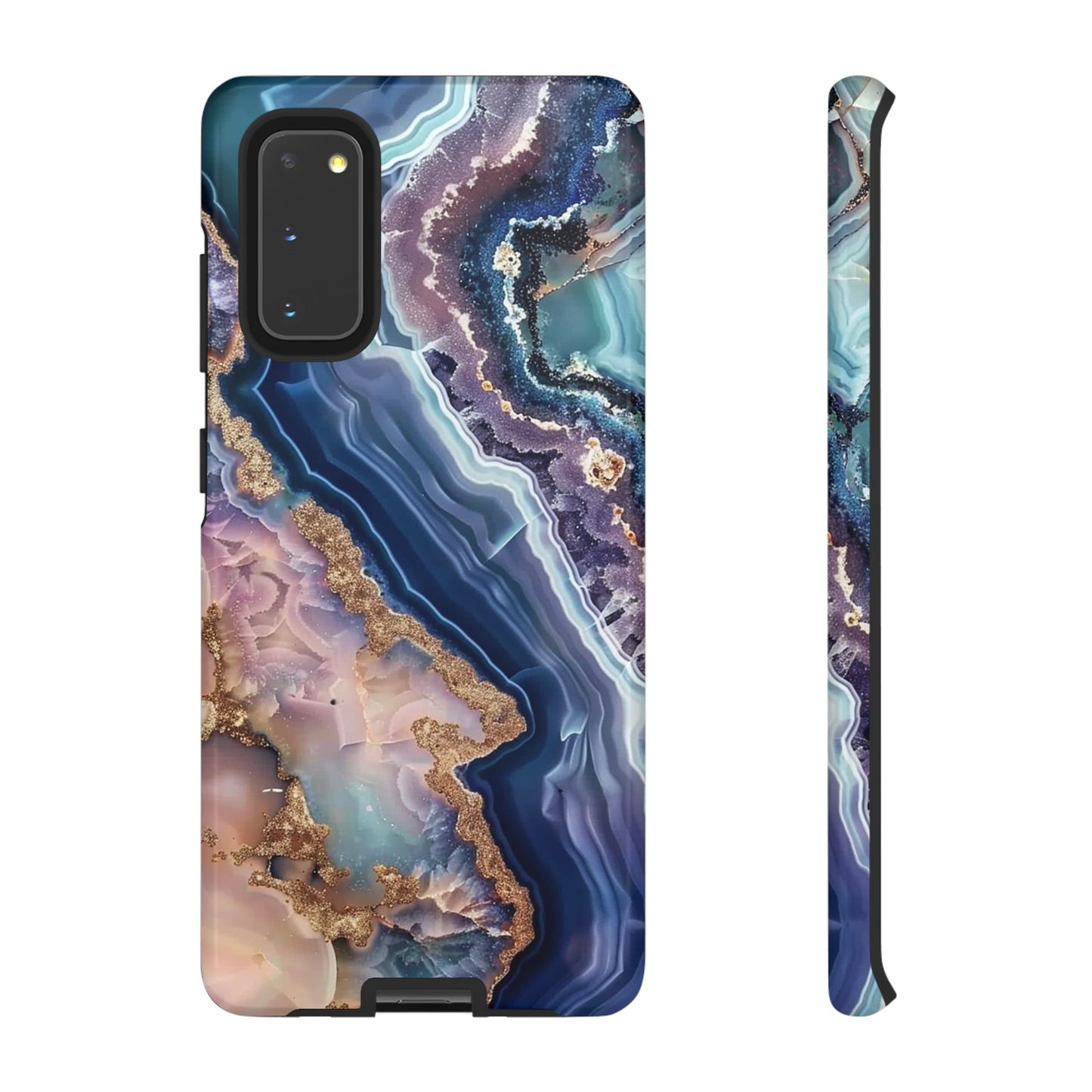 Pink and Blue Agate Tough Phone Case