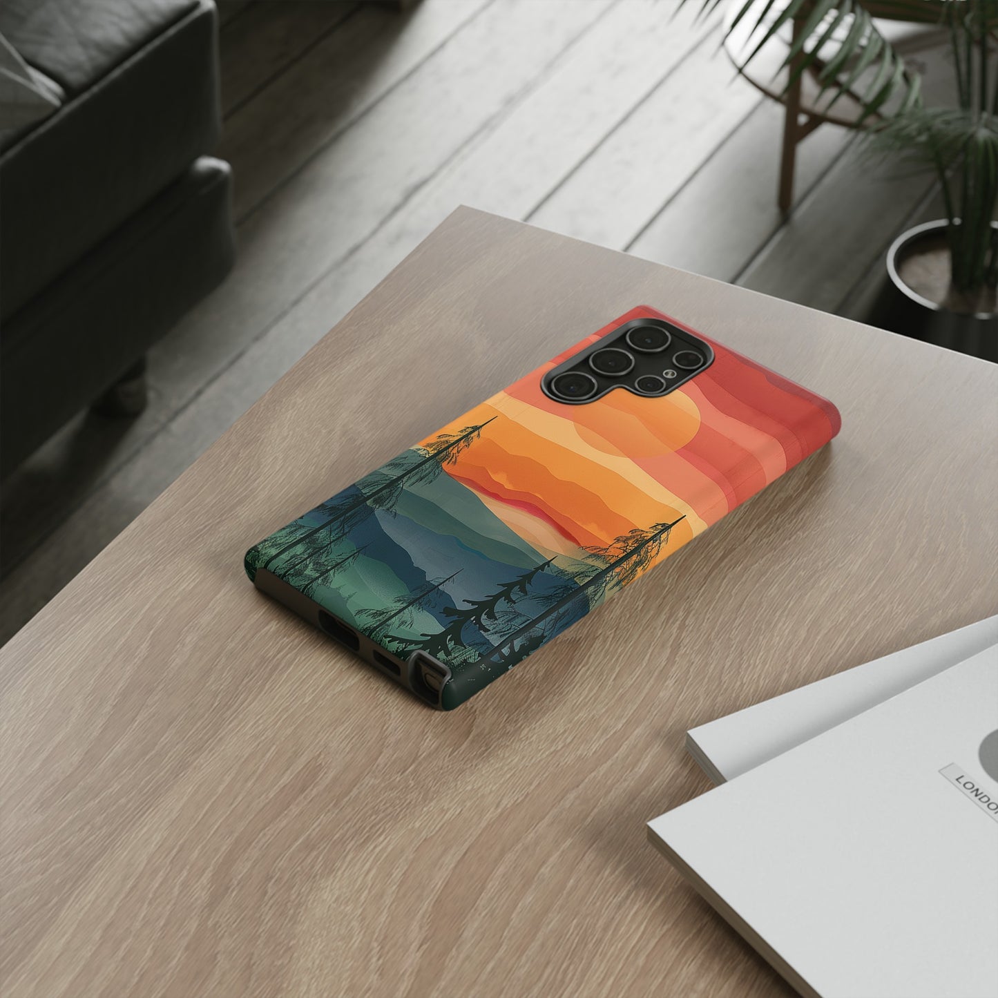 Forest Sunset Tough Phone Case