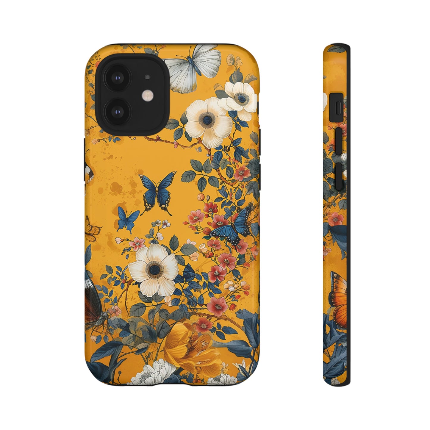 Yellow Floral Tough Phone Case