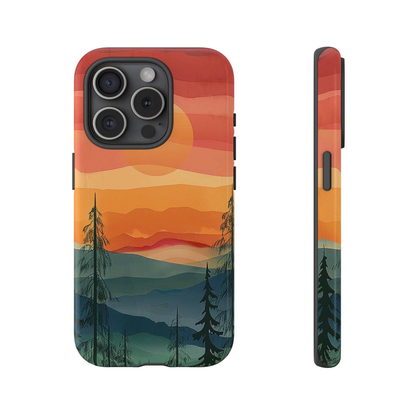 Forest Sunset Tough Phone Case