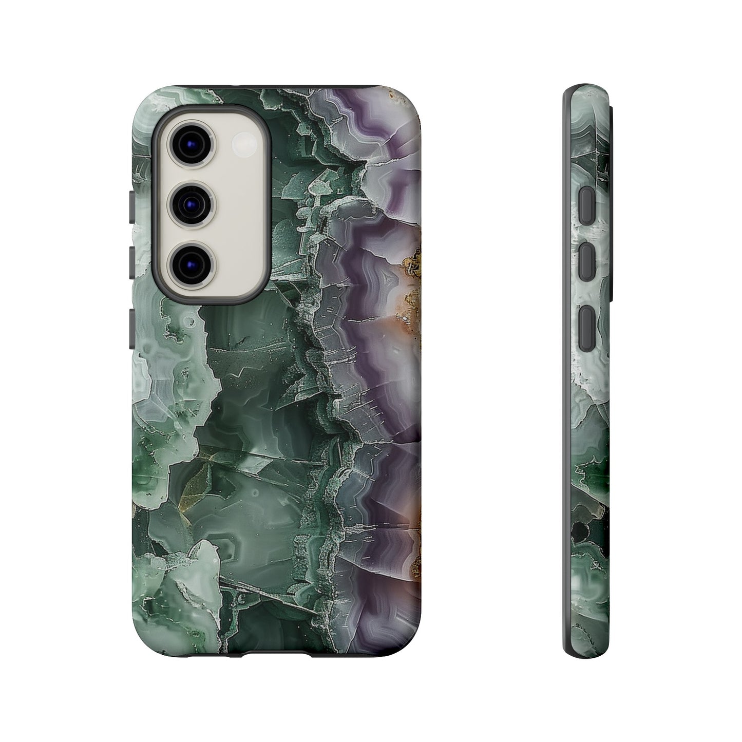 Emerald and Amethyst Tough Phone Case