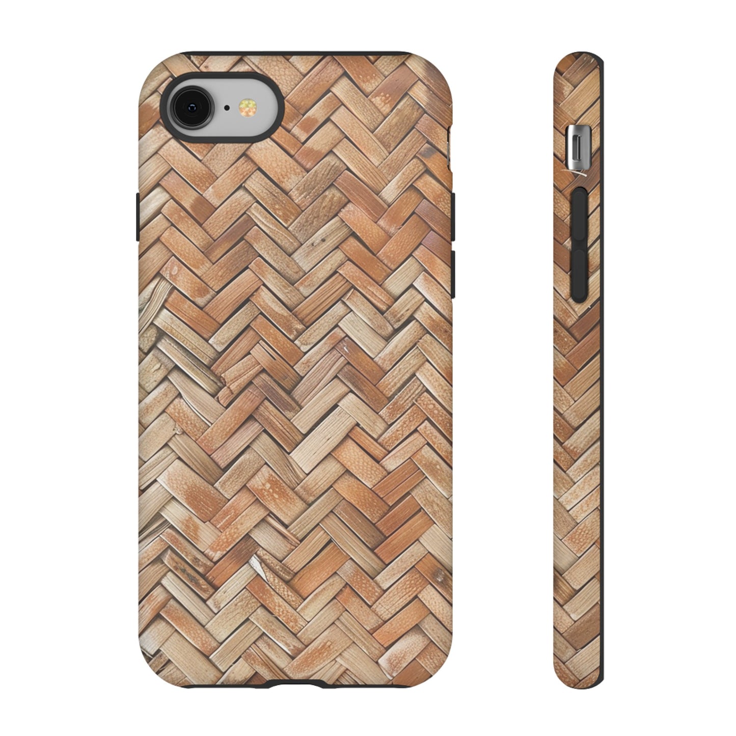 Boho Herringbone Rattan Tough Phone Case