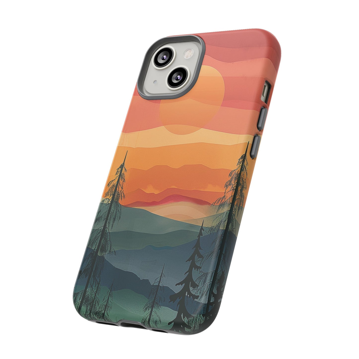 Forest Sunset Tough Phone Case