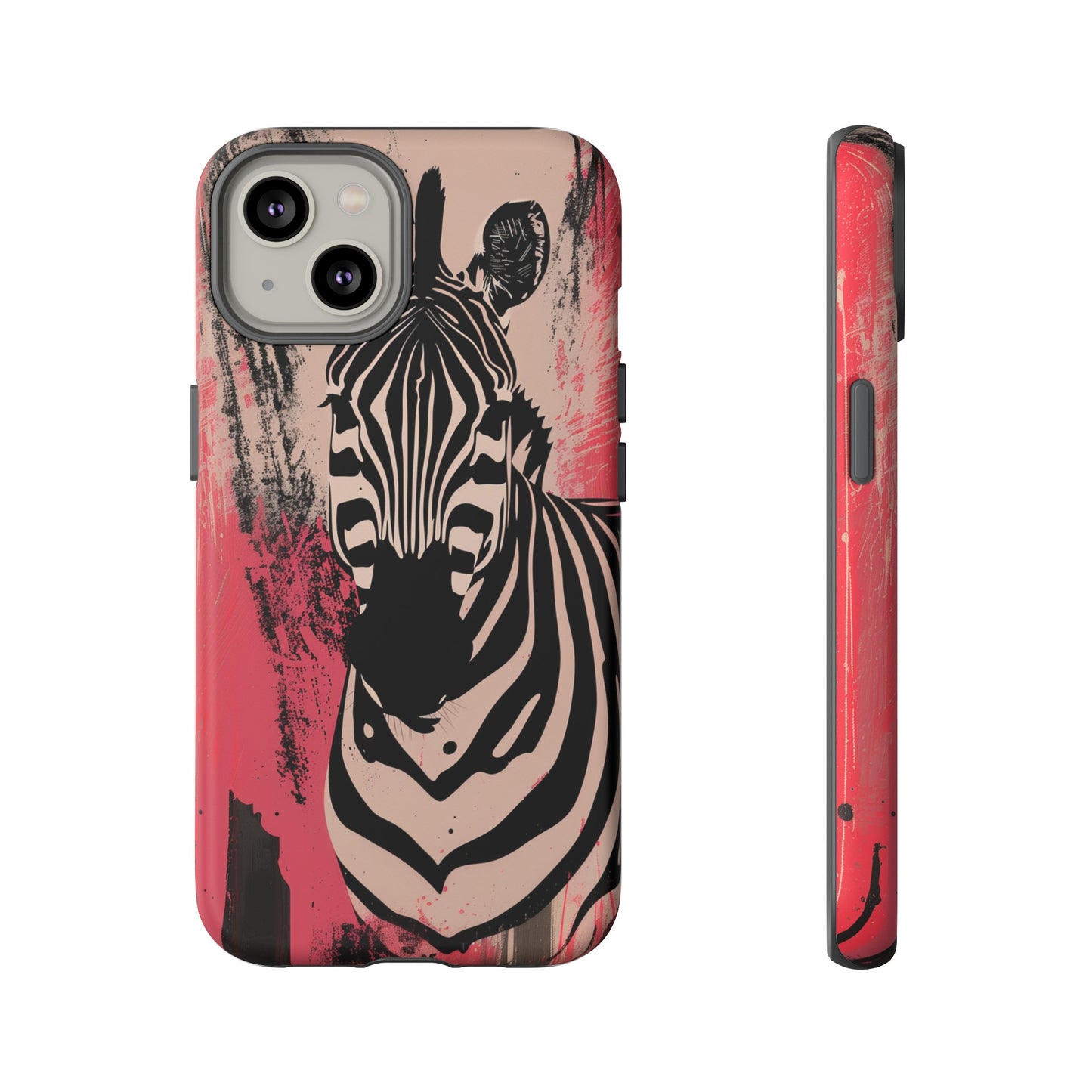 Pink Zebra Tough Phone Case