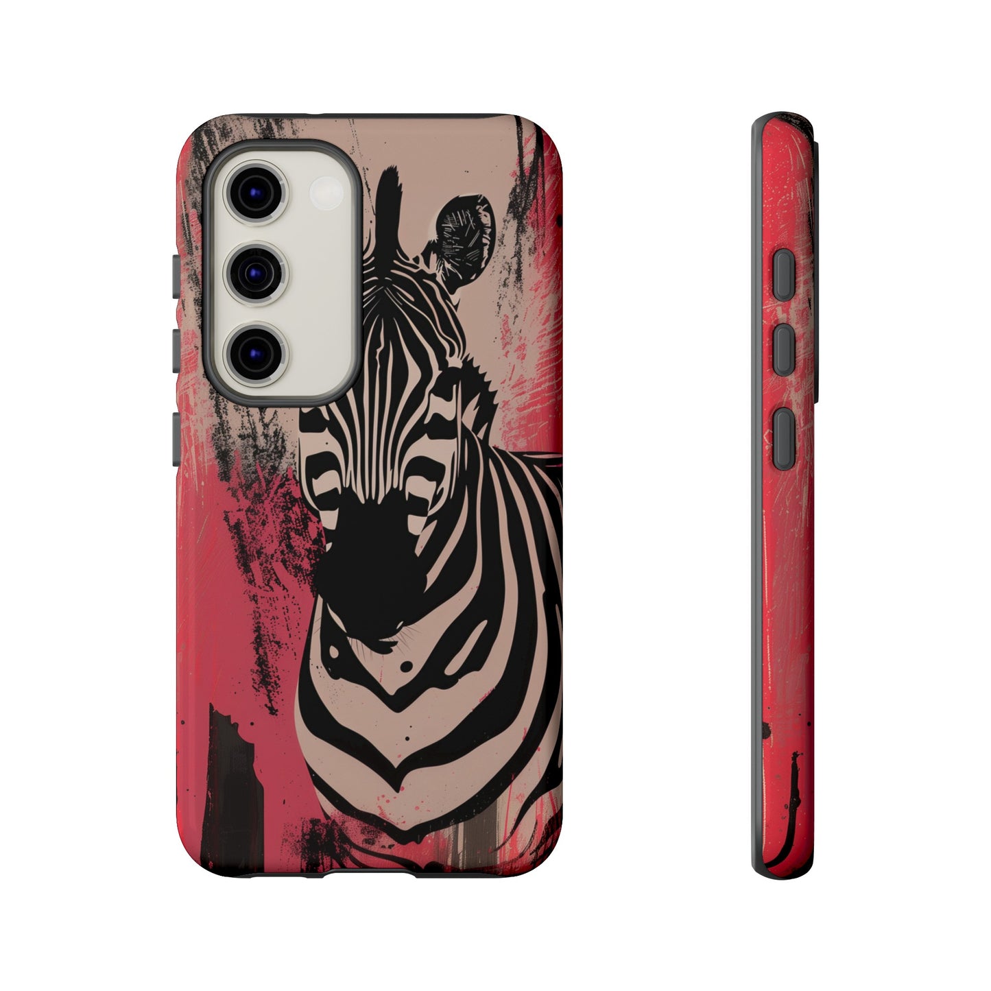 Pink Zebra Tough Phone Case