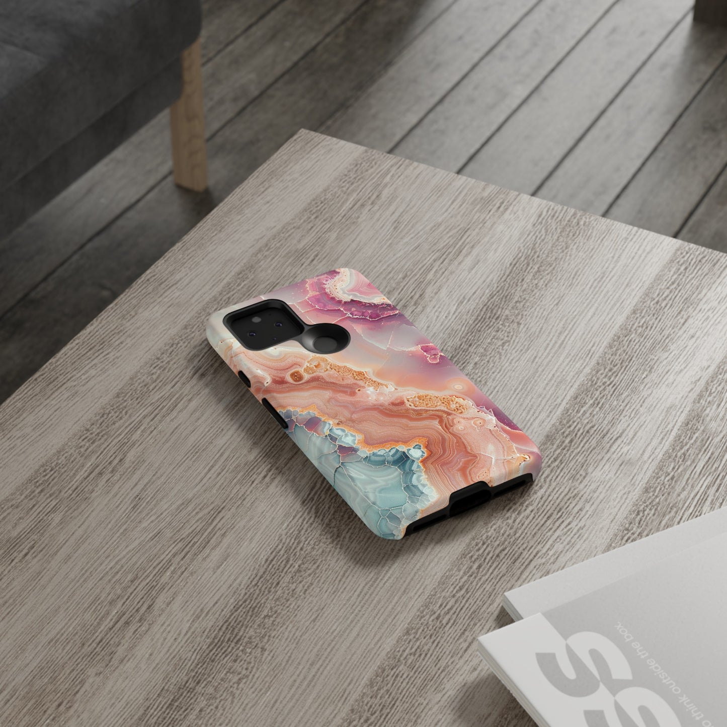 Pink Agate Tough Phone Case