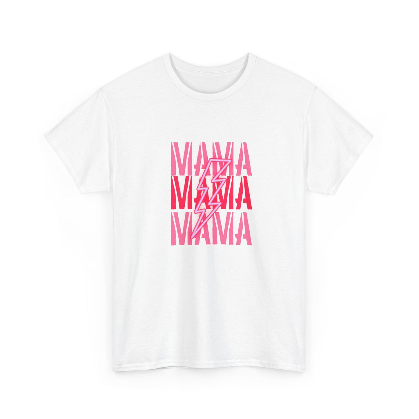 MAMA Lighting Bolt Unisex Heavy Cotton Tee