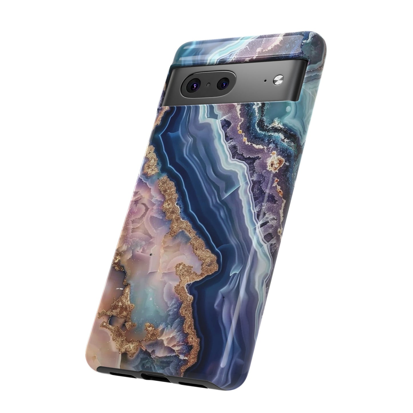 Pink and Blue Agate Tough Phone Case