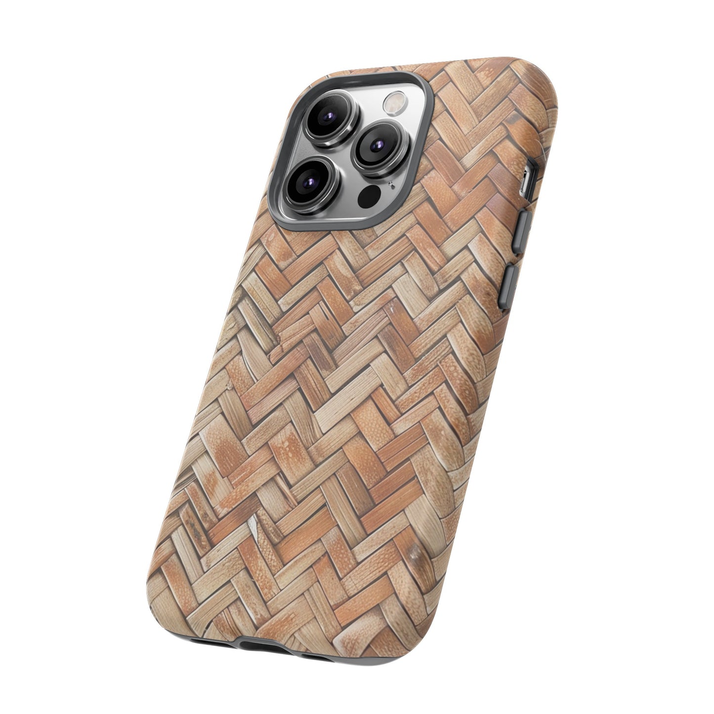 Boho Herringbone Rattan Tough Phone Case