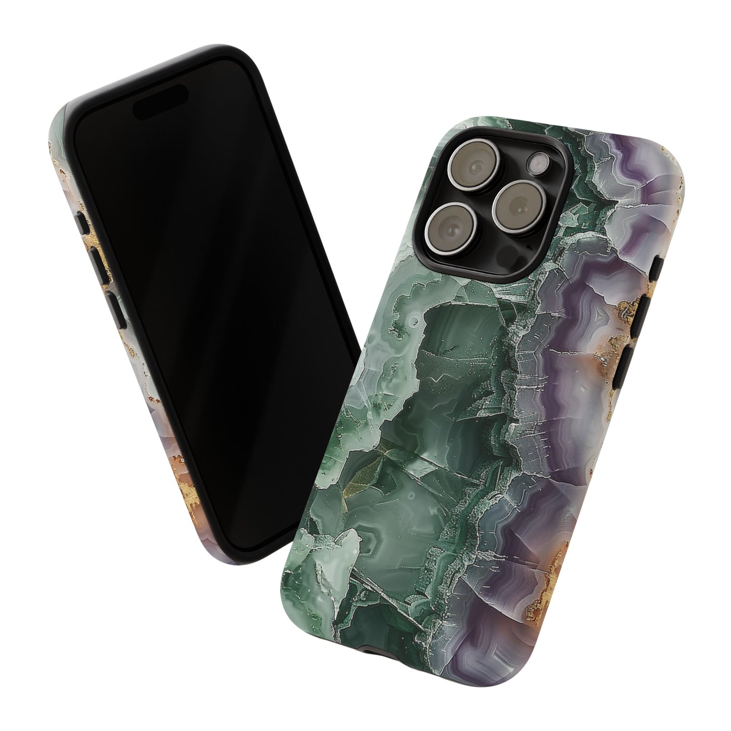 Emerald and Amethyst Tough Phone Case