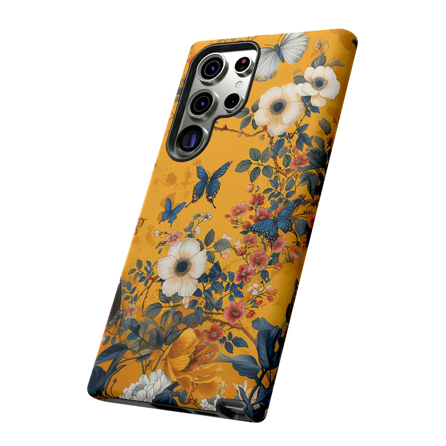 Yellow Floral Tough Phone Case