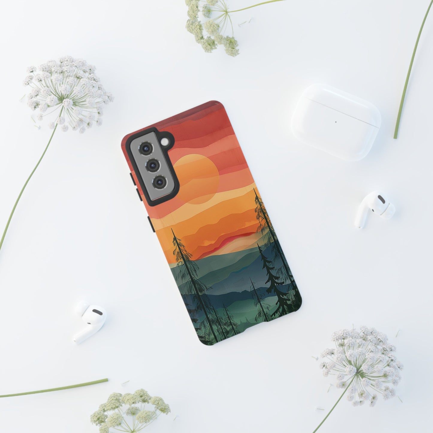 Forest Sunset Tough Phone Case