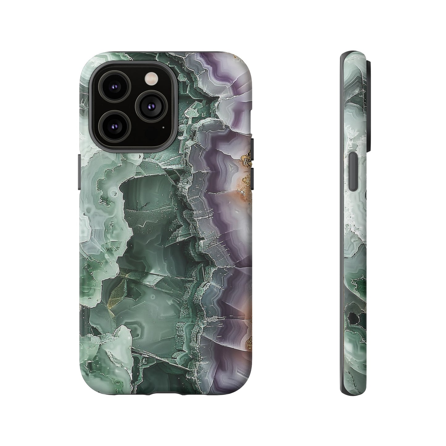 Emerald and Amethyst Tough Phone Case