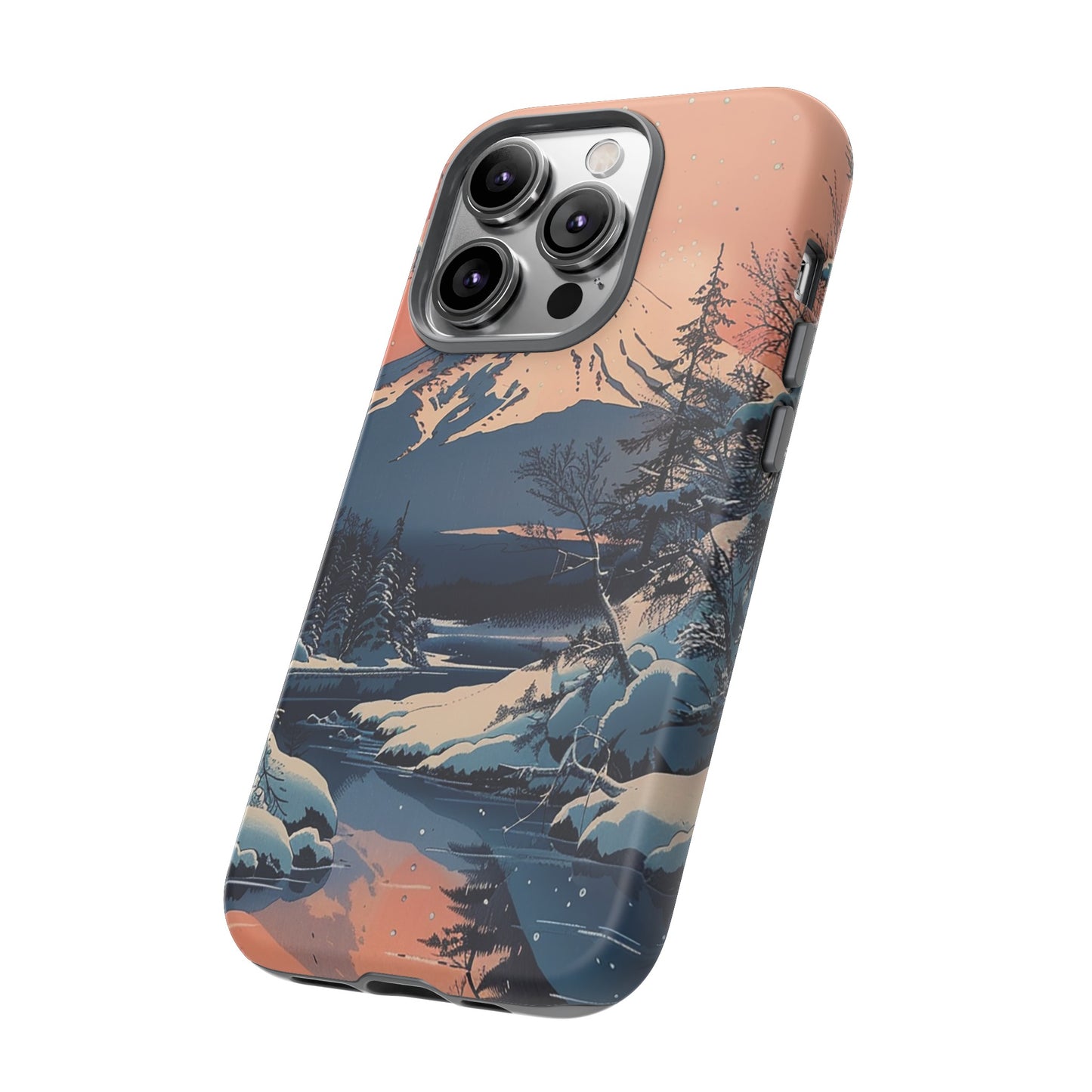 Snow Covered Mountain Tough Phone Case