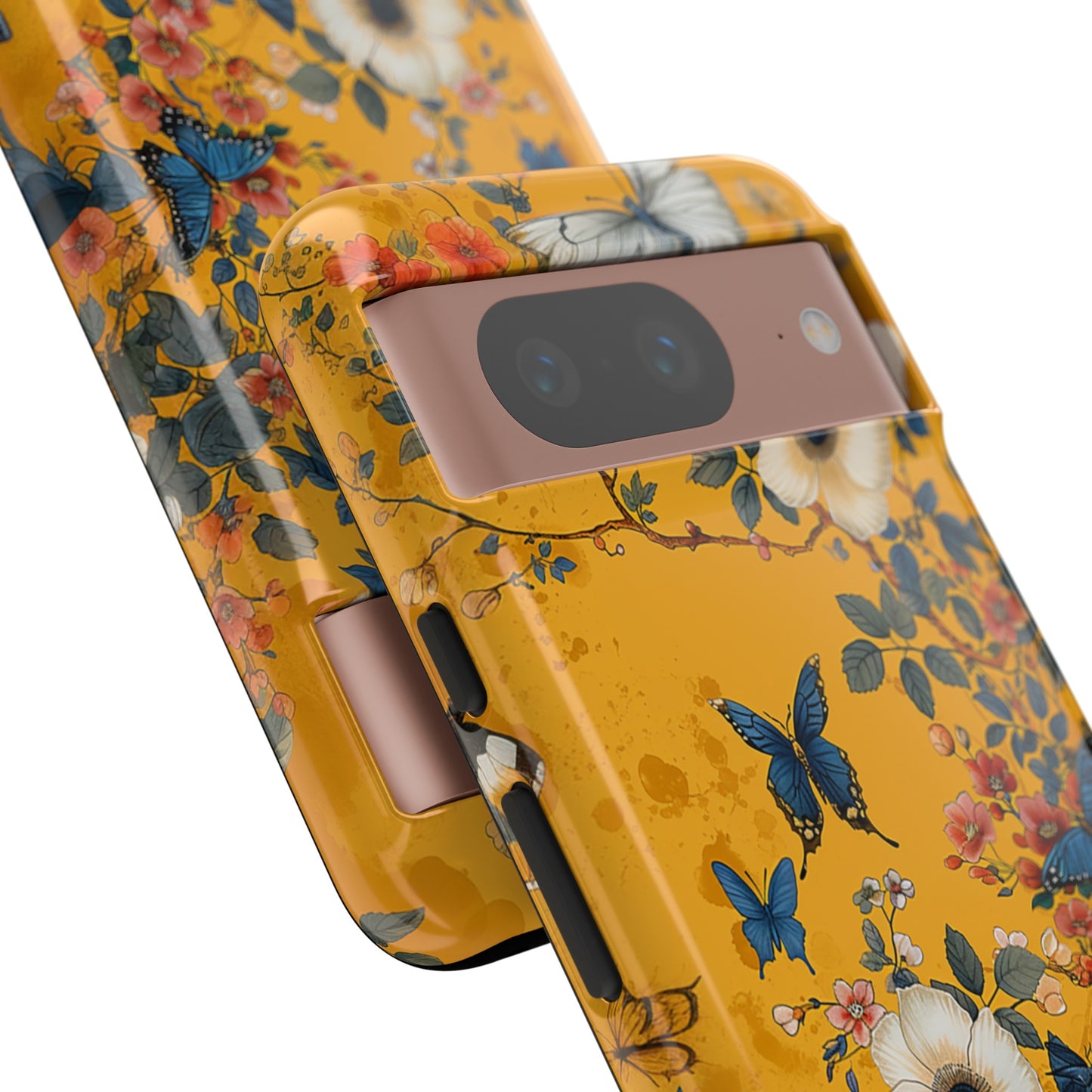 Yellow Floral Tough Phone Case