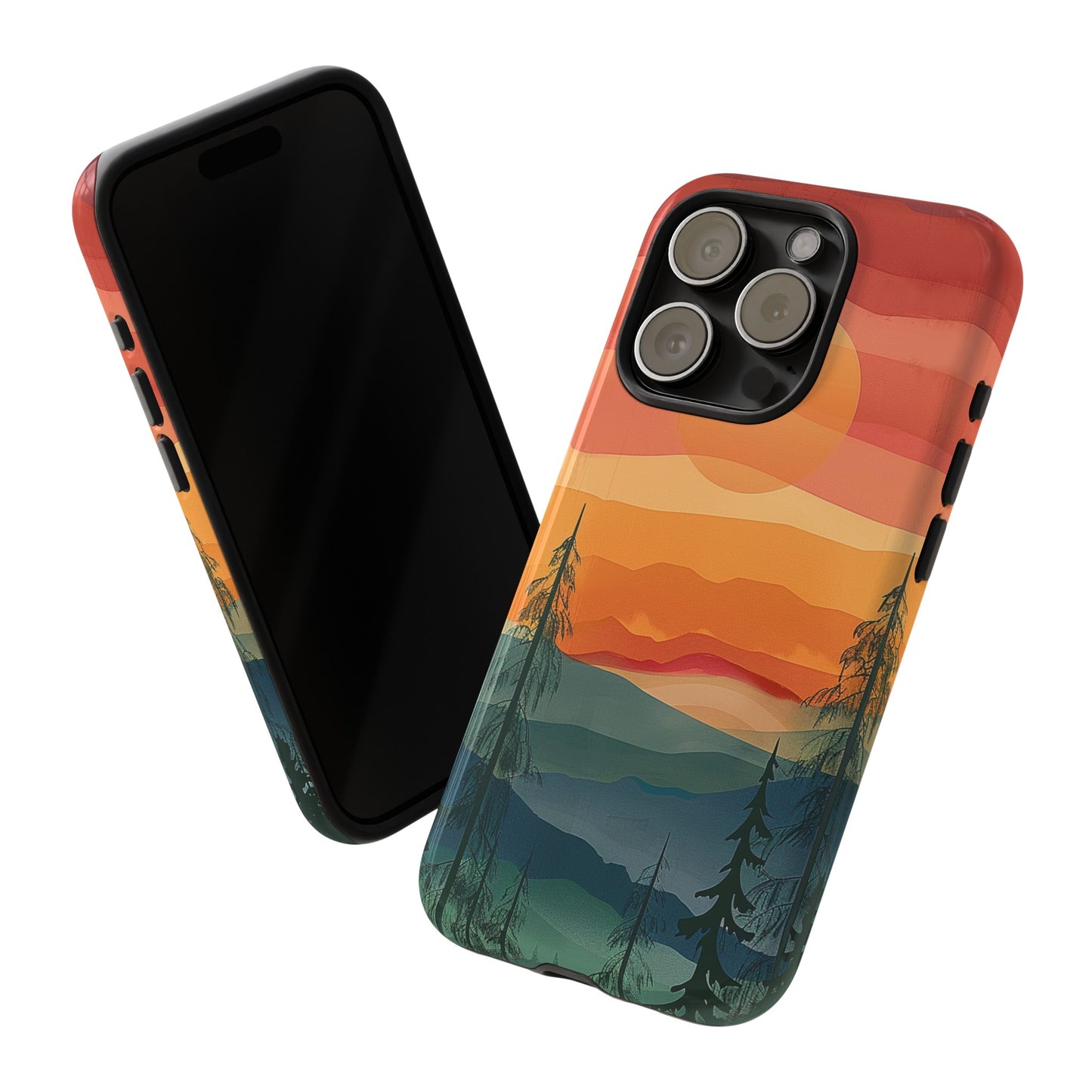 Forest Sunset Tough Phone Case