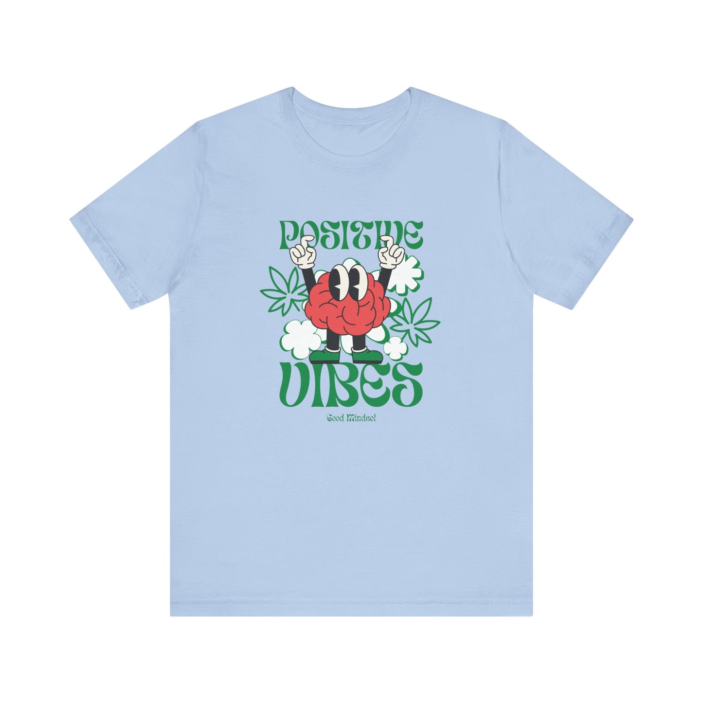 Positive Vibes (Cannabis) Jersey Short Sleeve Tee