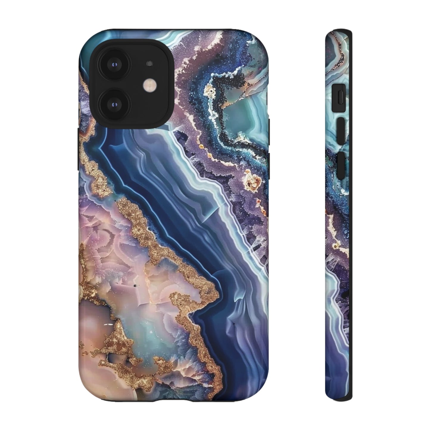 Pink and Blue Agate Tough Phone Case