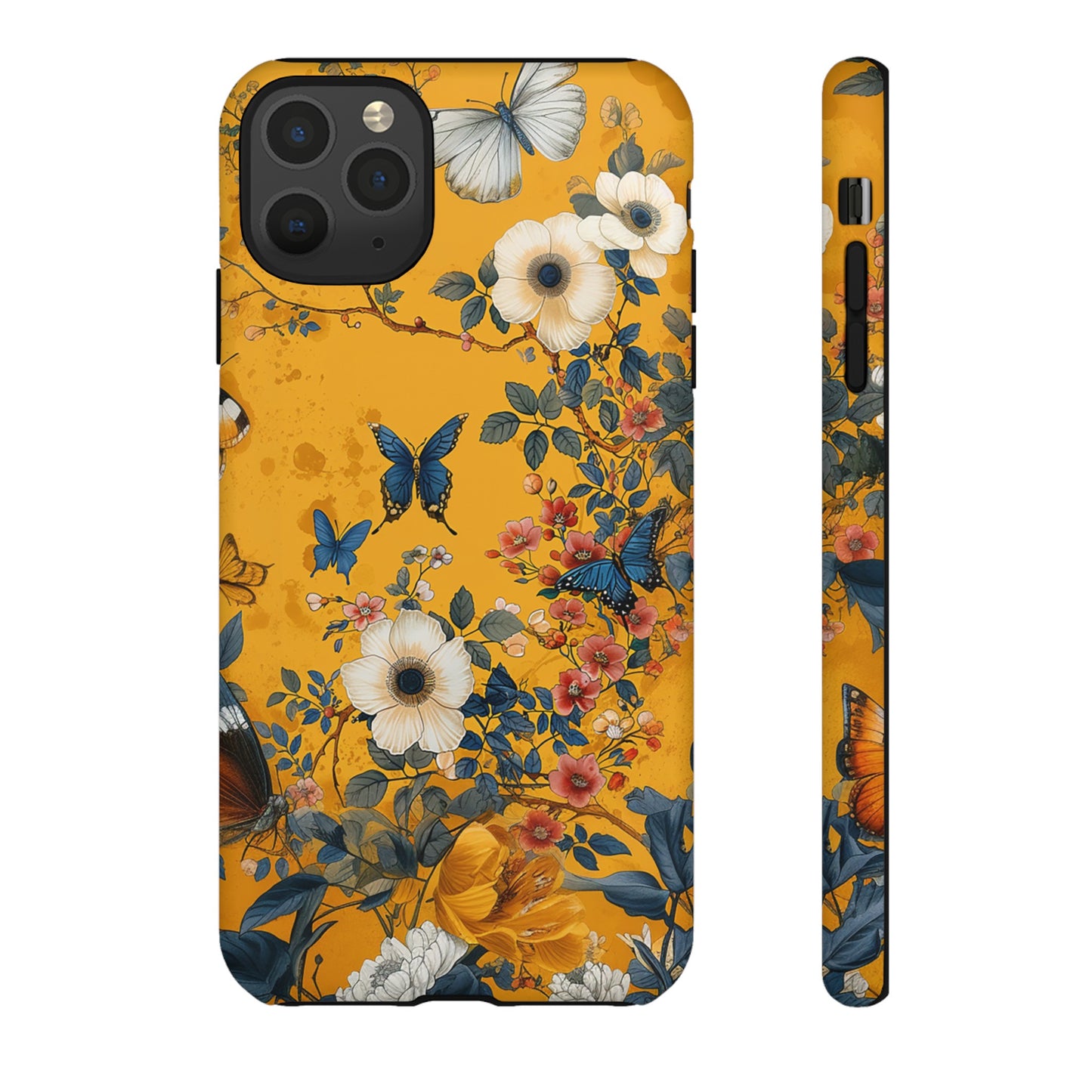 Yellow Floral Tough Phone Case