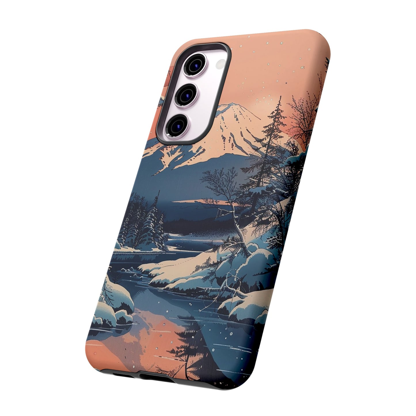 Snow Covered Mountain Tough Phone Case