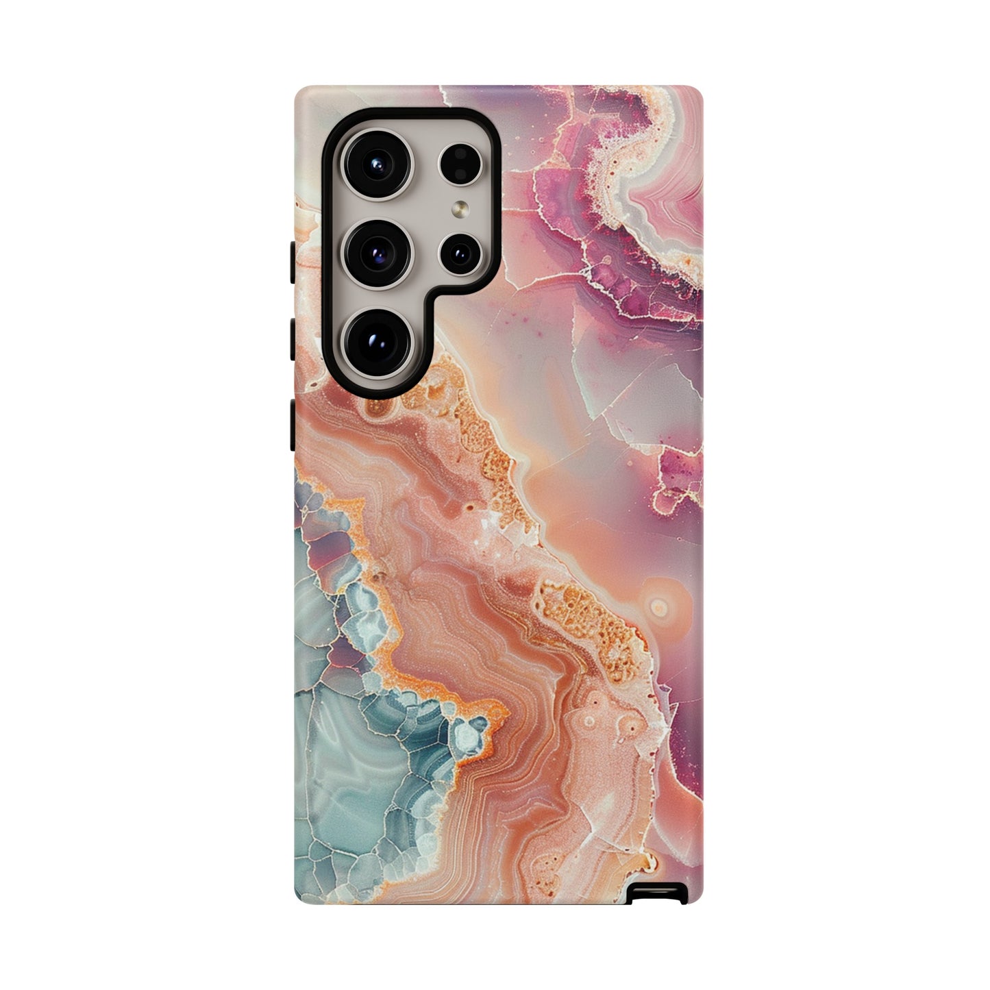 Pink Agate Tough Phone Case