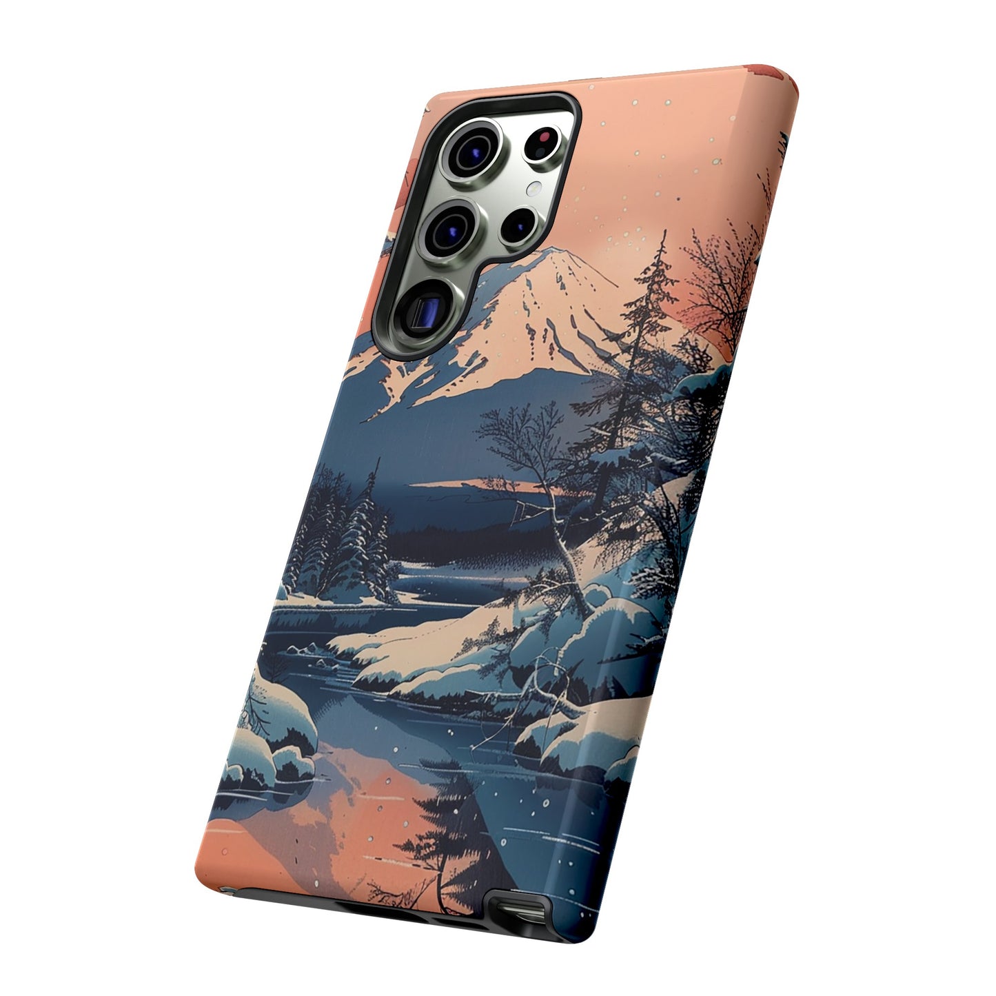 Snow Covered Mountain Tough Phone Case