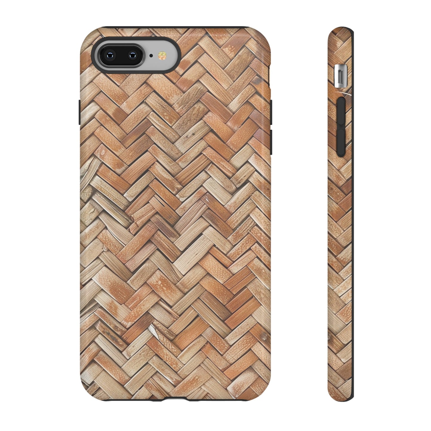 Boho Herringbone Rattan Tough Phone Case