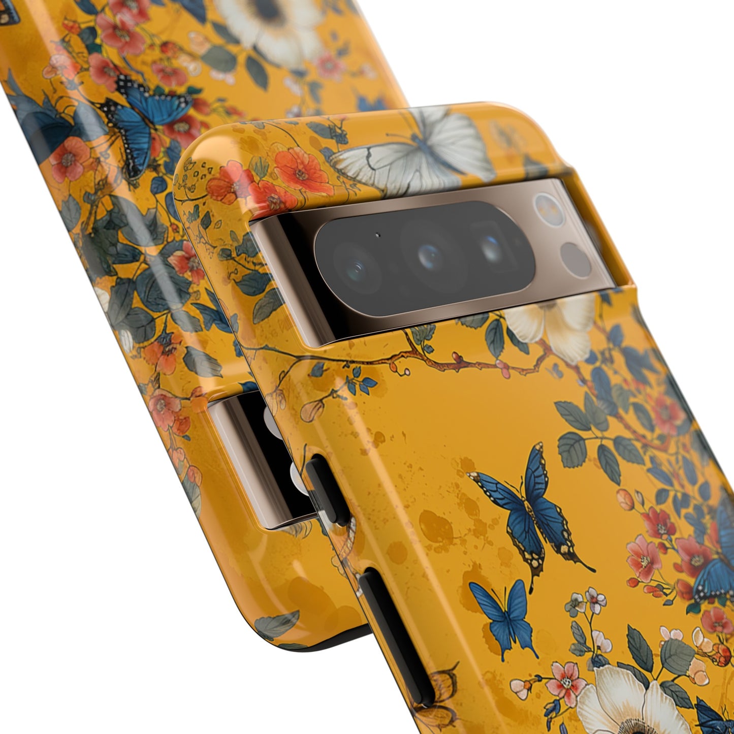 Yellow Floral Tough Phone Case