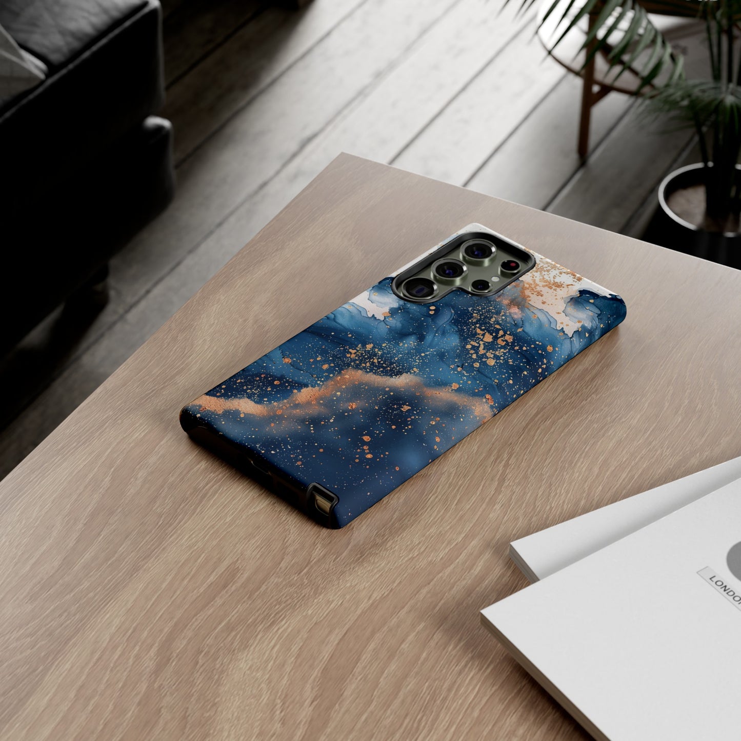 Blue Watercolors Tough Phone Case