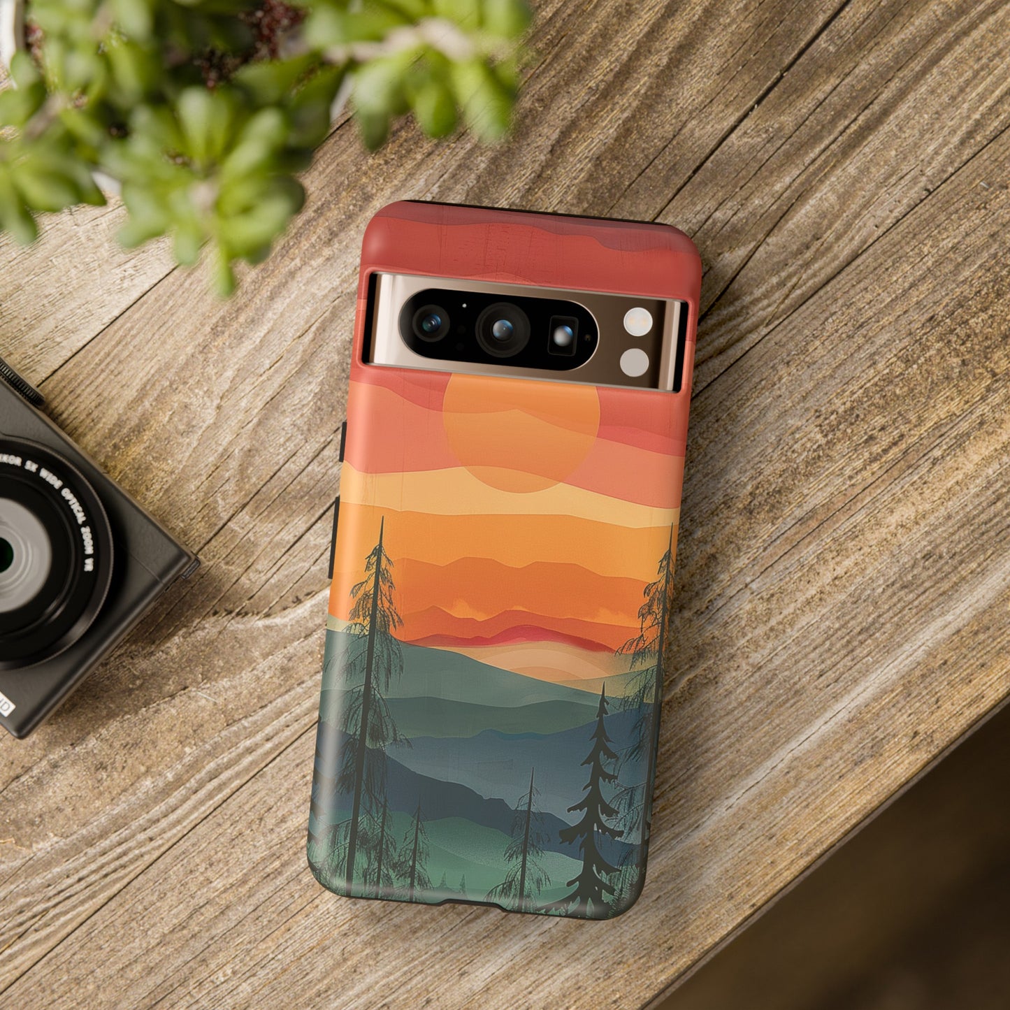 Forest Sunset Tough Phone Case