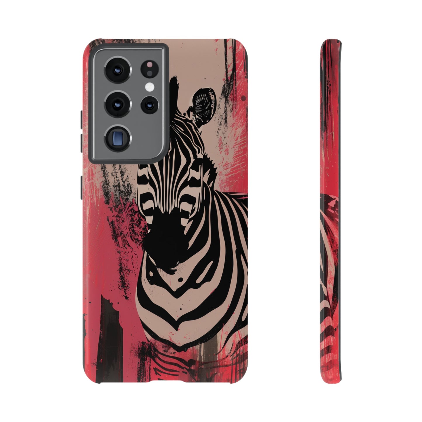 Pink Zebra Tough Phone Case