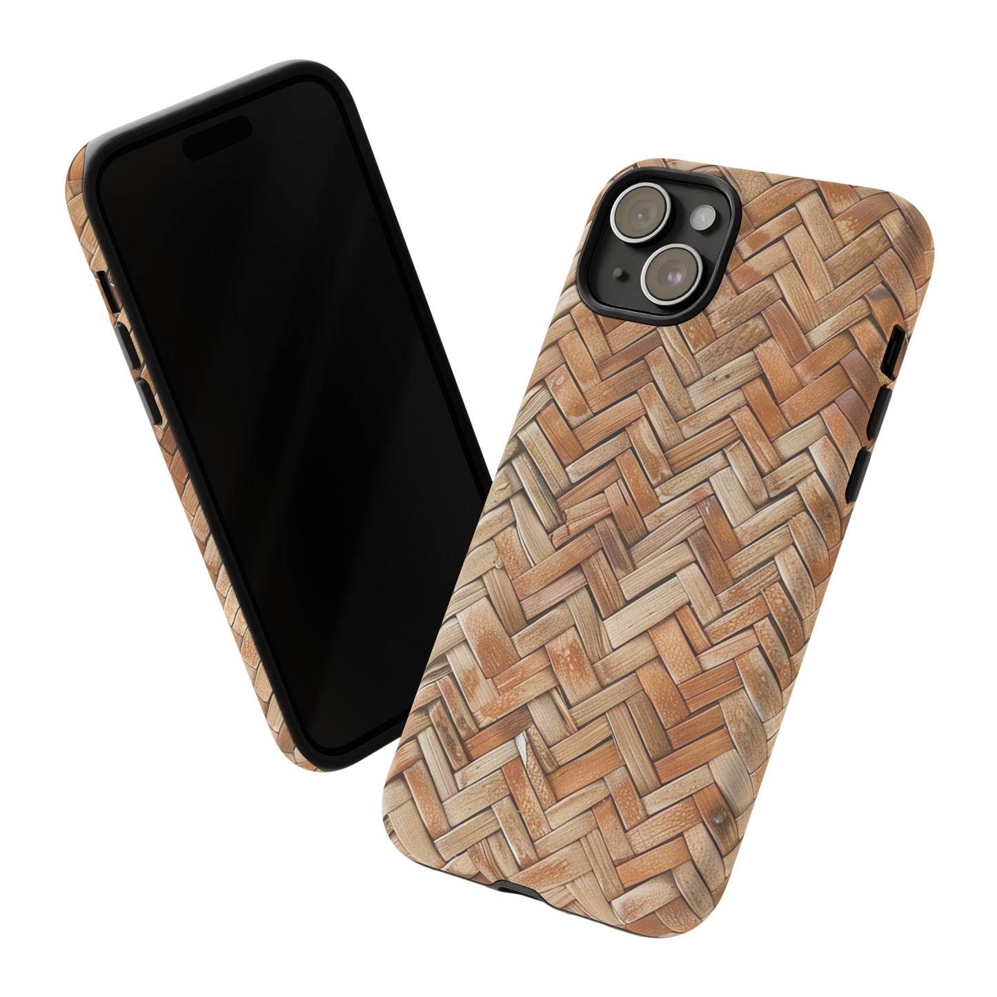 Boho Herringbone Rattan Tough Phone Case