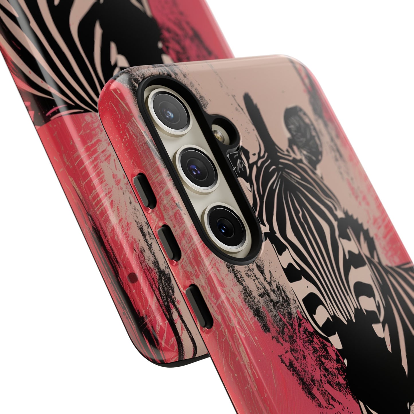 Pink Zebra Tough Phone Case