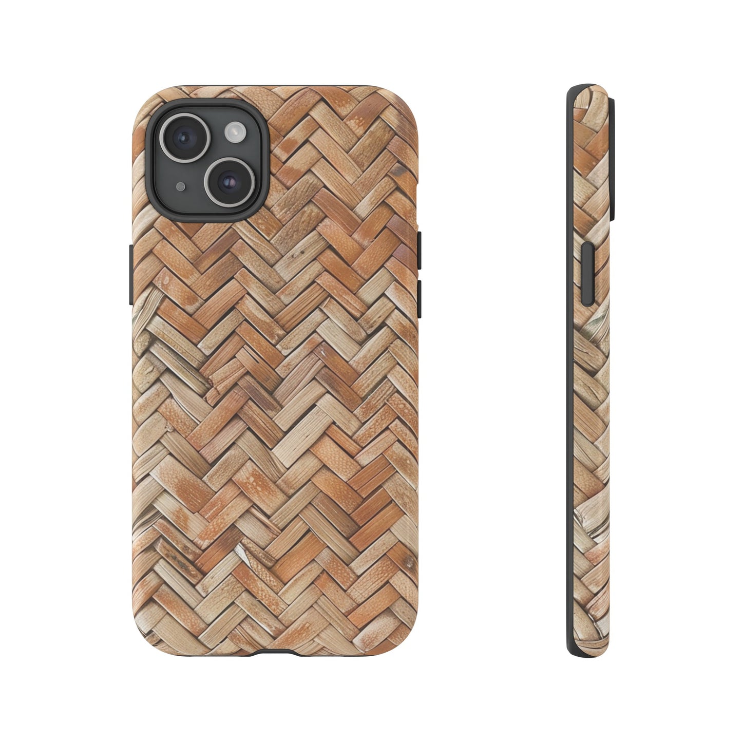 Boho Herringbone Rattan Tough Phone Case