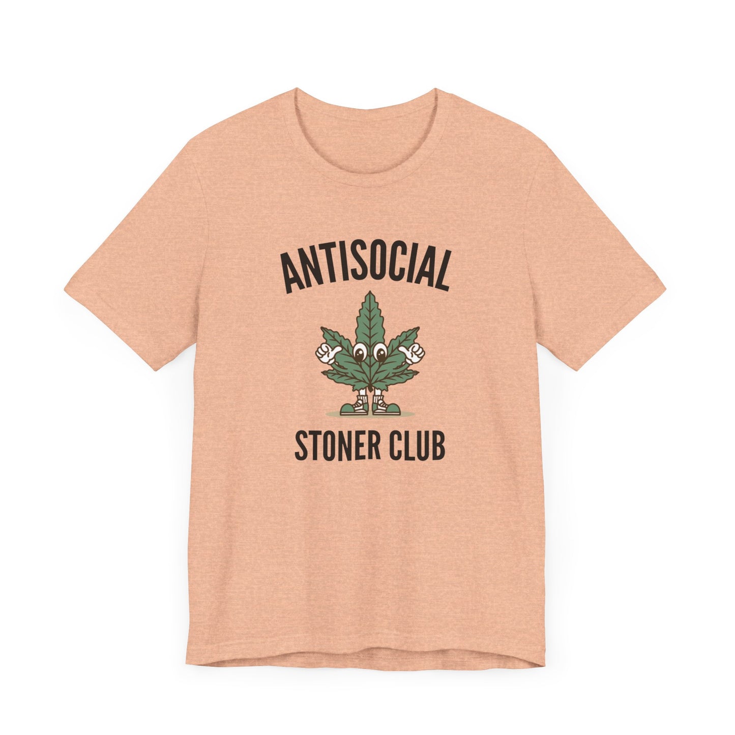 Antisocial Stoner Club (Cannabis) Jersey Short Sleeve Tee