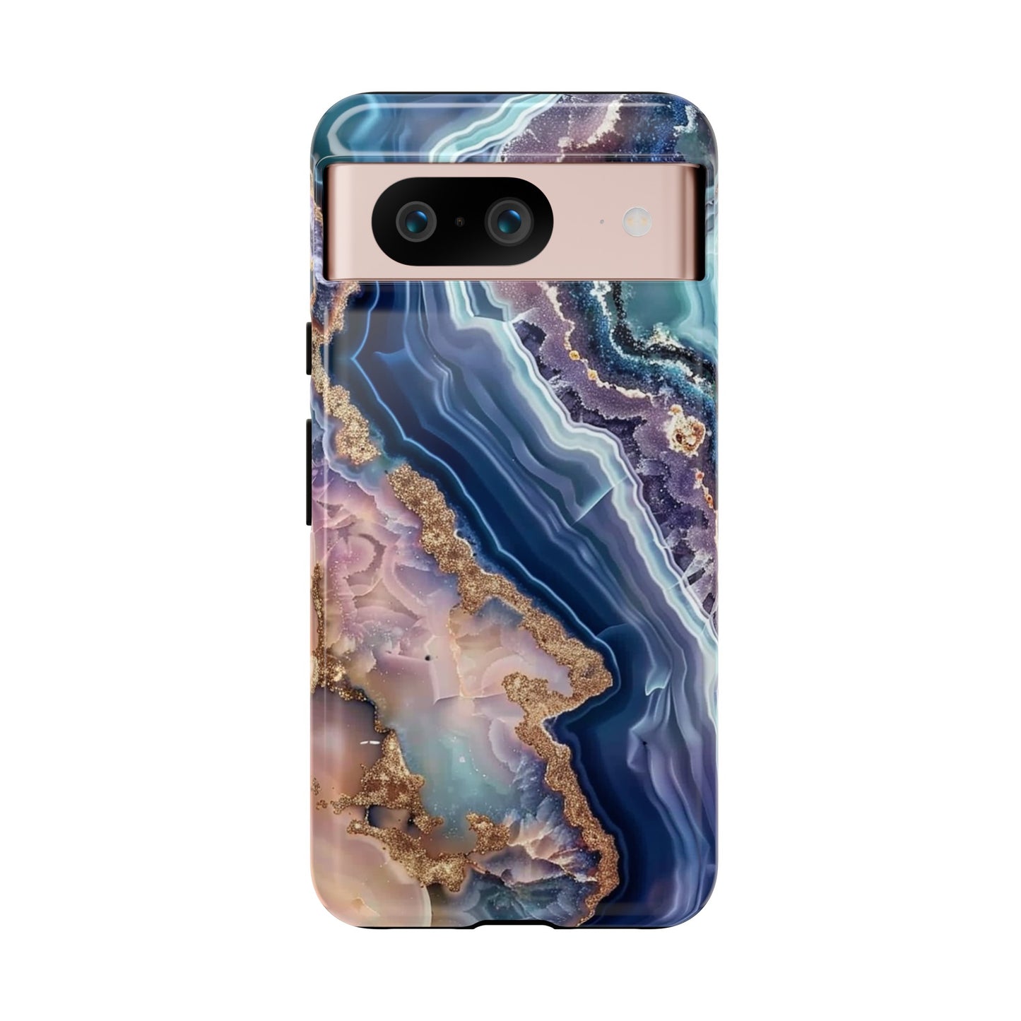 Pink and Blue Agate Tough Phone Case