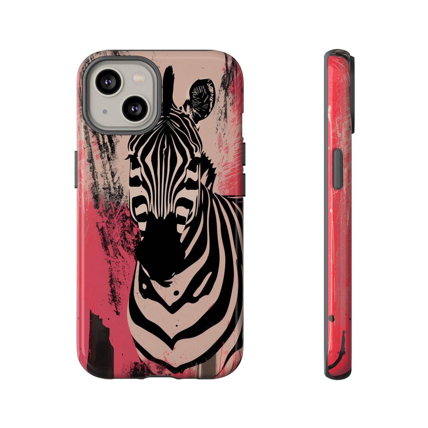 Pink Zebra Tough Phone Case