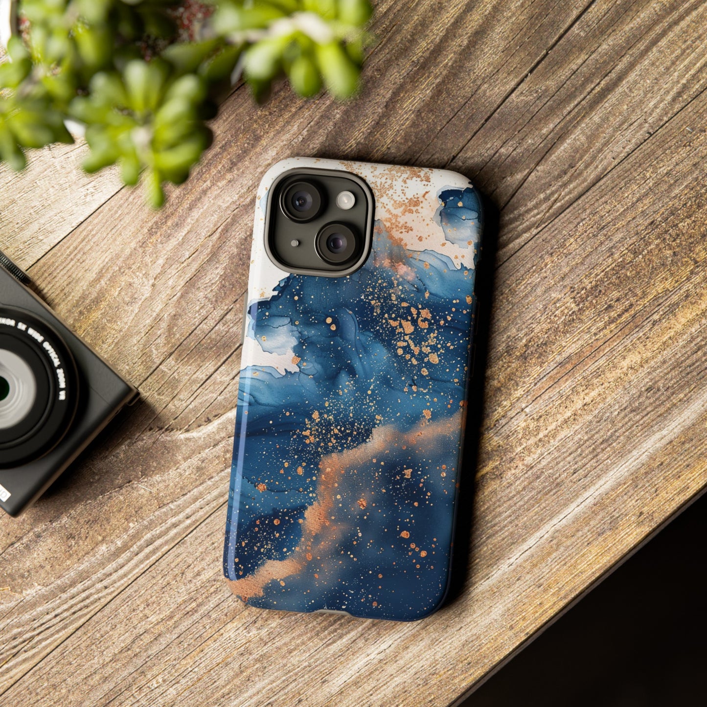 Blue Watercolors Tough Phone Case