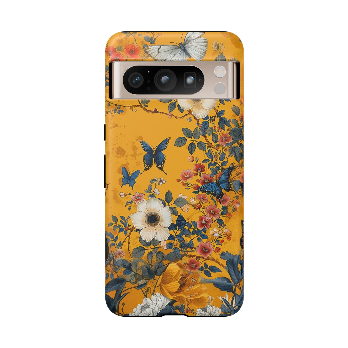 Yellow Floral Tough Phone Case