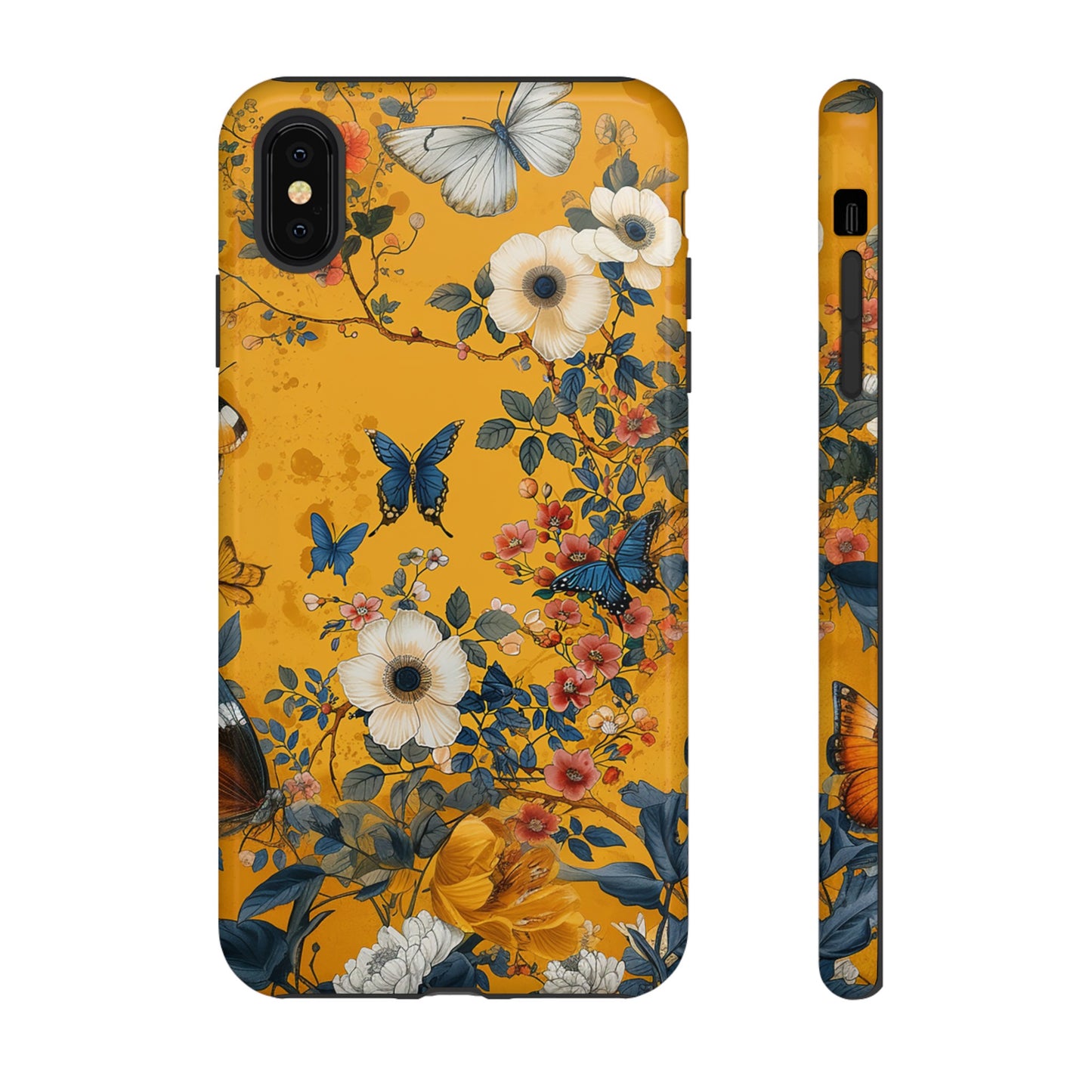 Yellow Floral Tough Phone Case