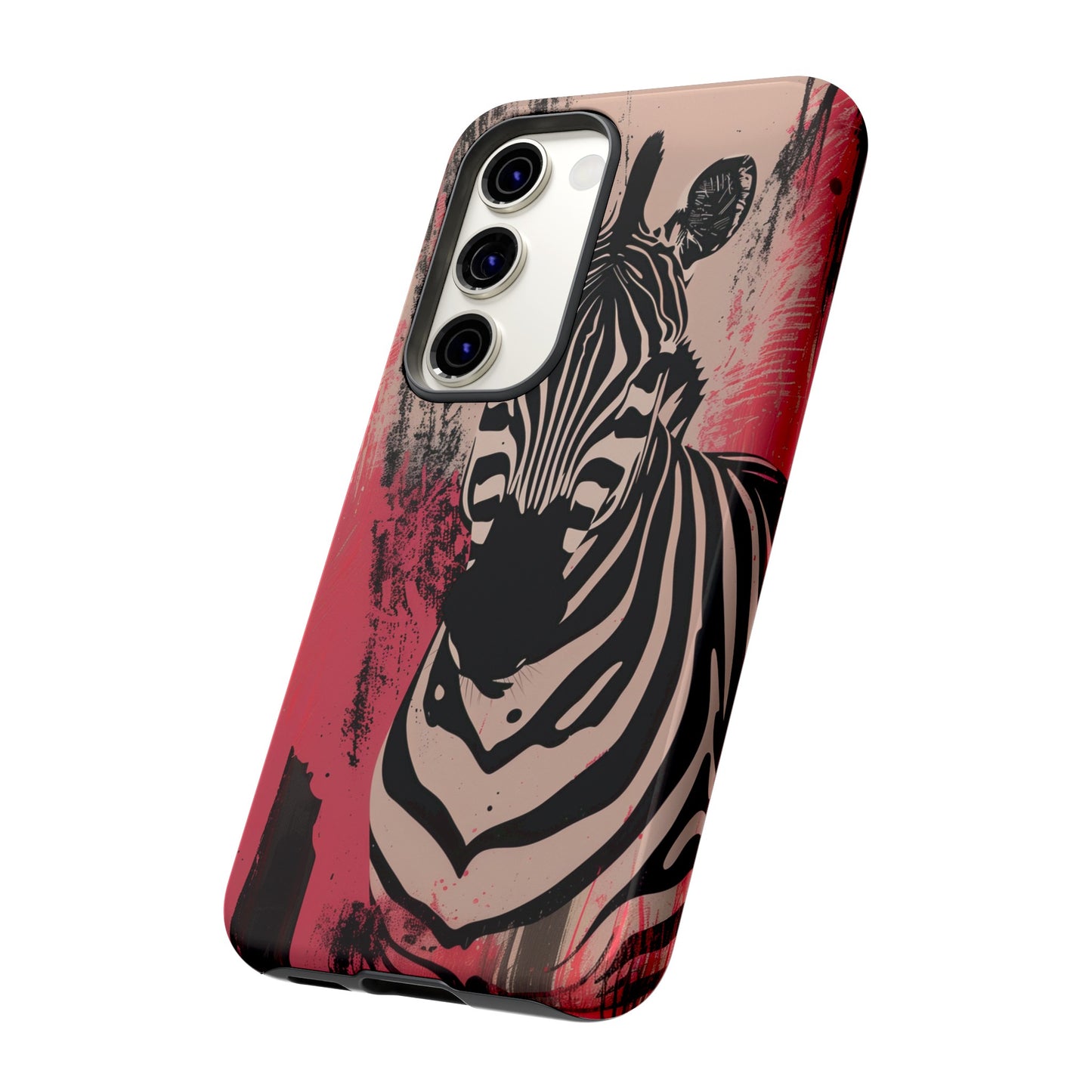 Pink Zebra Tough Phone Case