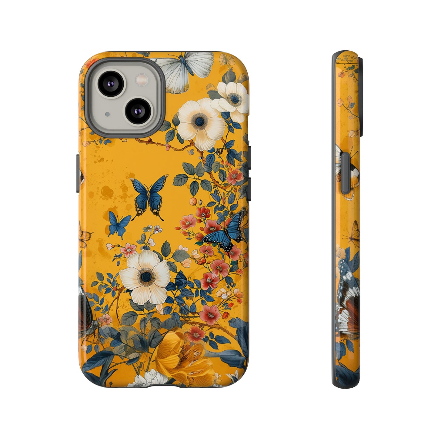 Yellow Floral Tough Phone Case