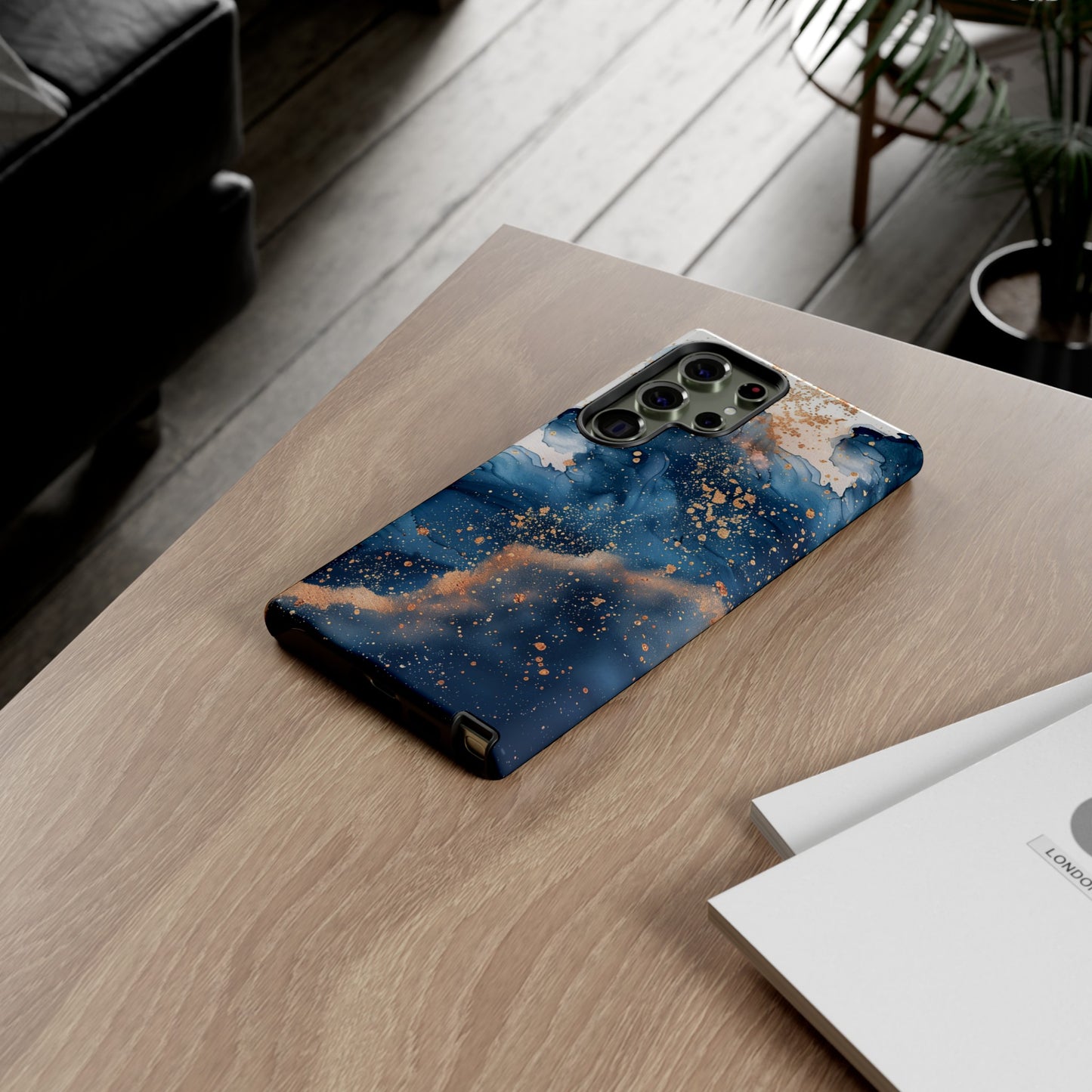 Blue Watercolors Tough Phone Case