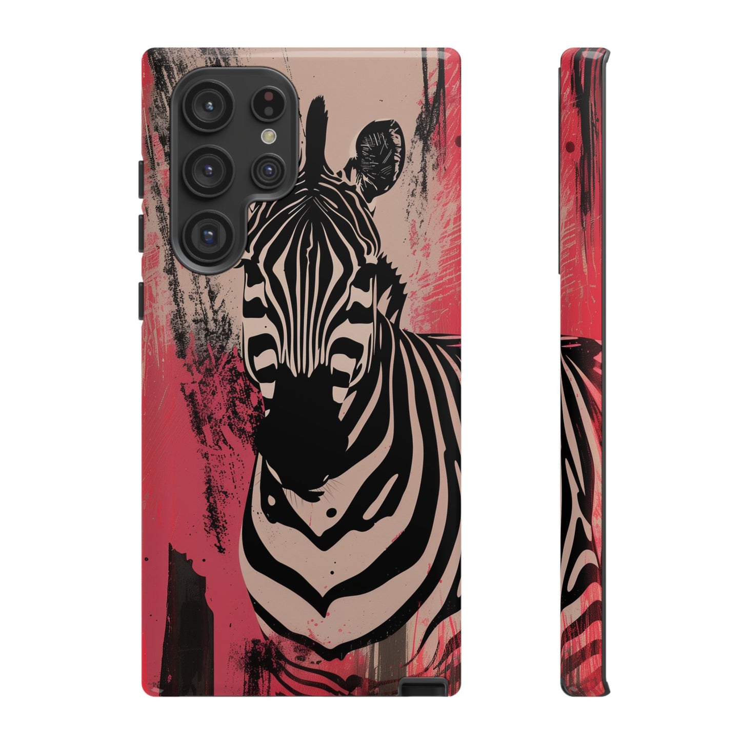 Pink Zebra Tough Phone Case