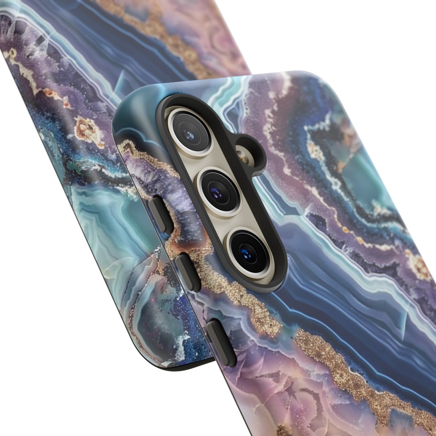 Pink and Blue Agate Tough Phone Case