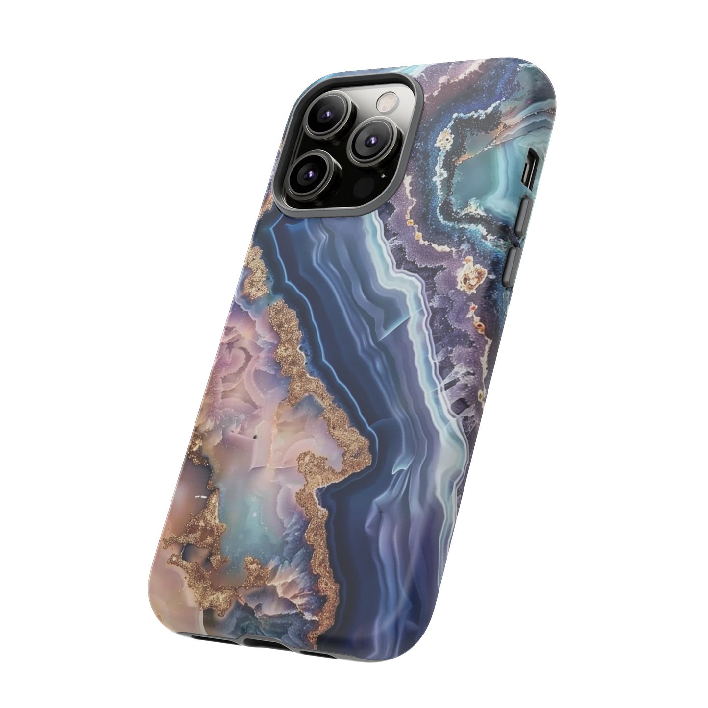 Pink and Blue Agate Tough Phone Case