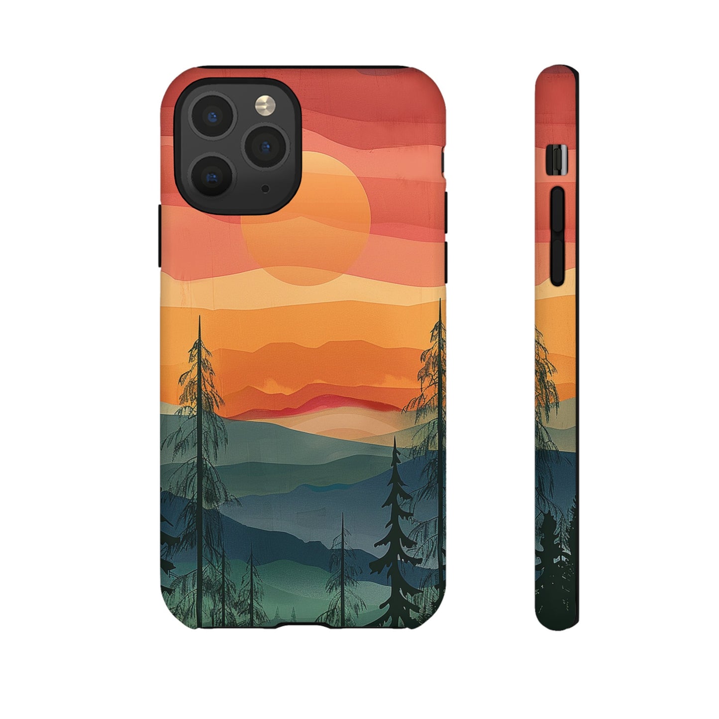 Forest Sunset Tough Phone Case