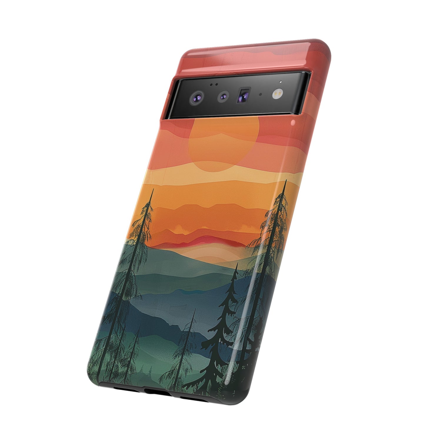 Forest Sunset Tough Phone Case