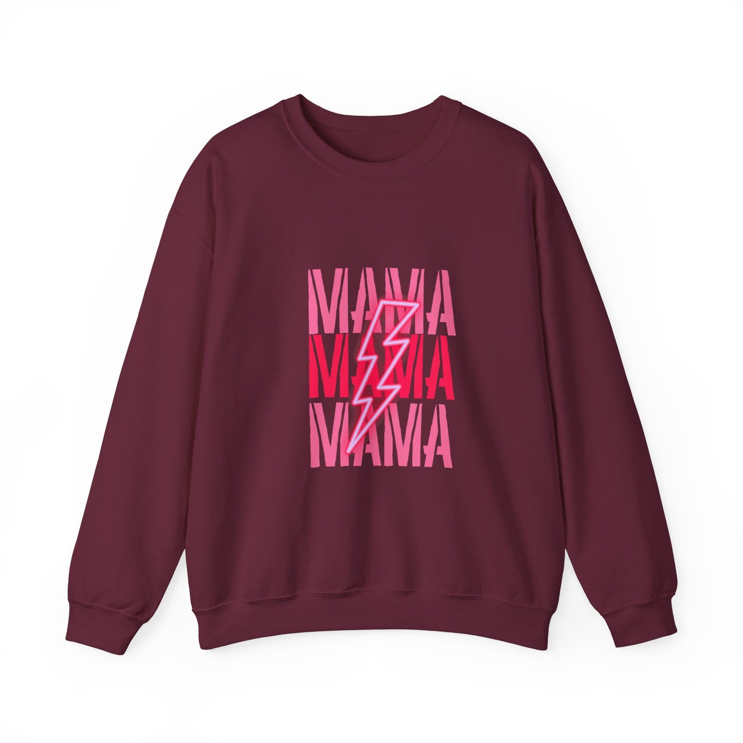 MAMA Lighting Bolt Unisex Heavy Blend™ Crewneck Sweatshirt